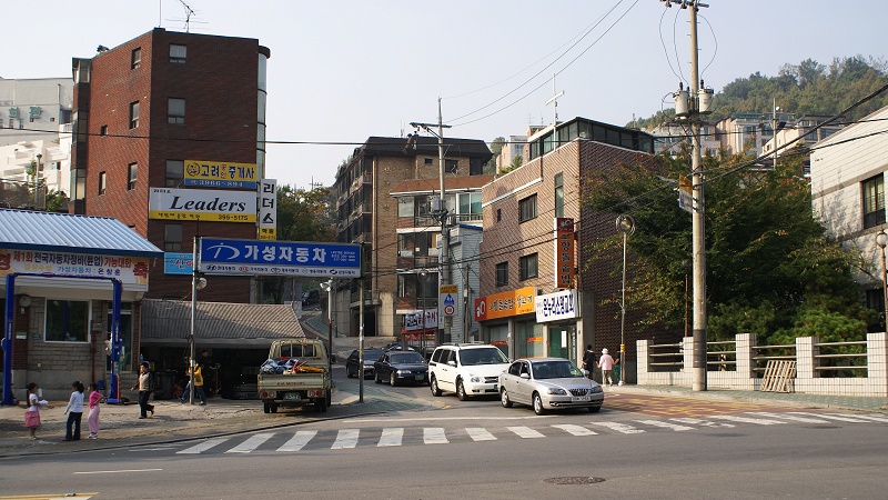 韩国-首尔 街景 摄影 银色黄金