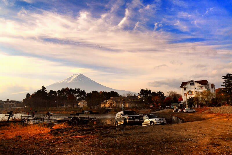 远眺富士山 摄影 青城