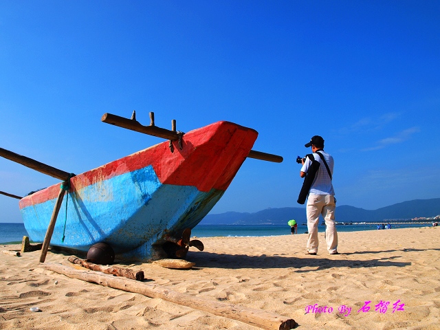 大海与船 摄影 石榴红