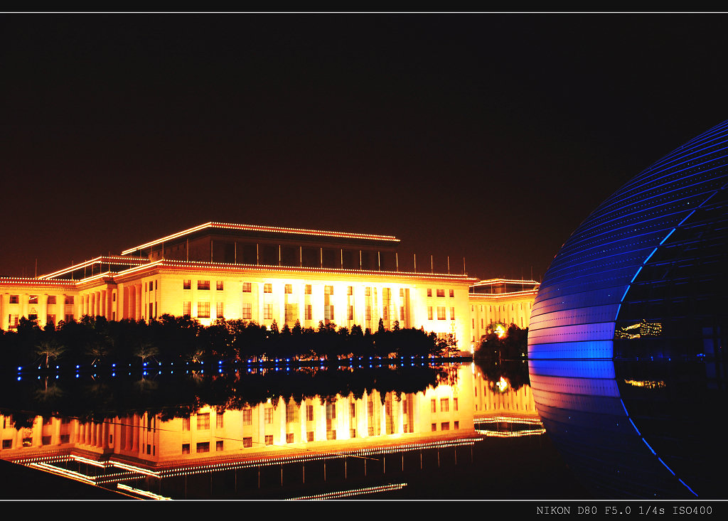 人大会堂夜景 摄影 相逢是歌