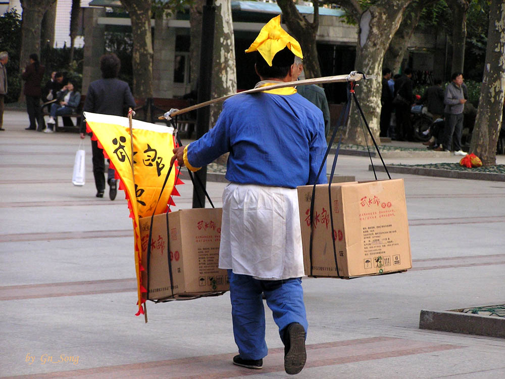 上海印象之十二--武大郎炊饼 摄影 晓南