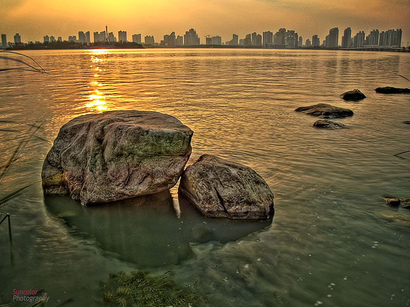 lake 摄影 水彩车