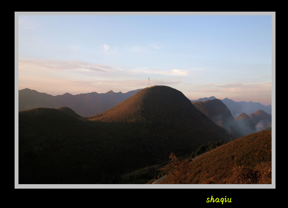 夕阳照山岗 摄影 沙丘