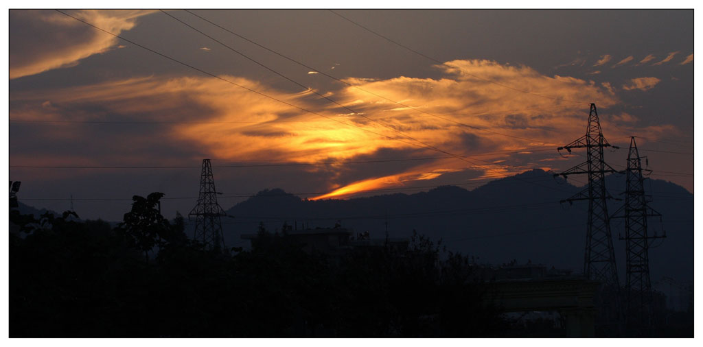 夕阳 摄影 雨好