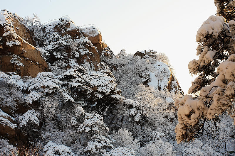 千山雪 摄影 若水.