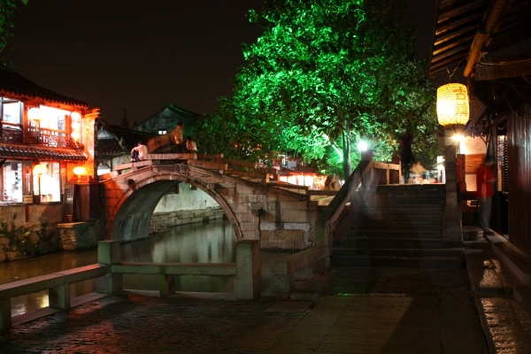 雙橋夜幕 摄影 茗風