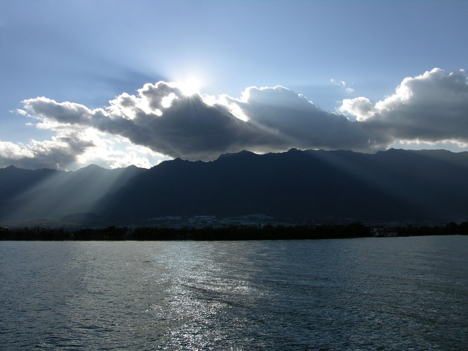 洱海落日 摄影 山松