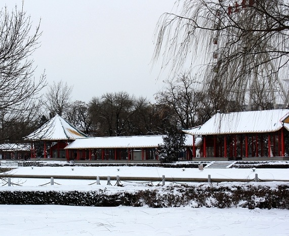 水上雪景（一) 摄影 锦绣江山