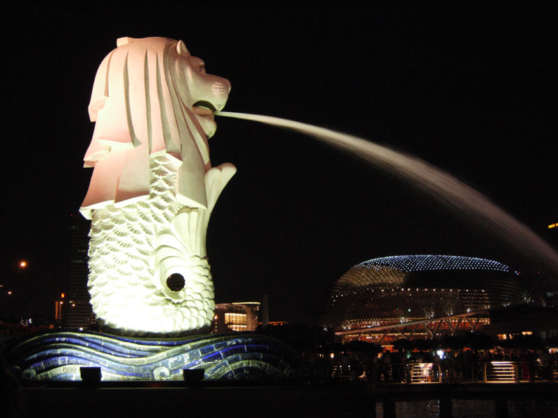 Merlion Park - 夜景1 摄影 七滨逍遥