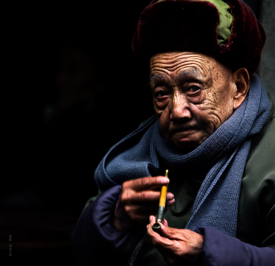 老者 摄影 地冻天寒