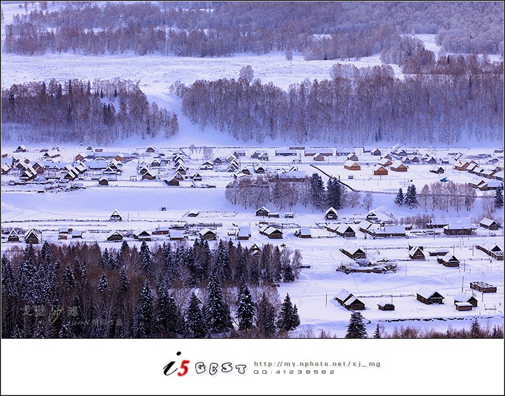 风雪禾木画意浓 摄影 戈壁沙滩