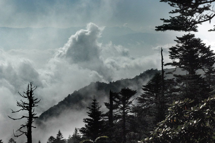 螺髻山烟云 摄影 安全