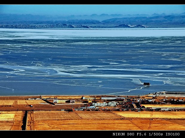 冰封青海湖 摄影 秦儿