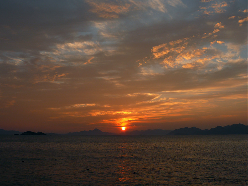 五澳港夕阳红 摄影 海之鸥