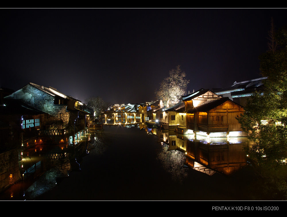 乌镇夜景 摄影 花香不在多