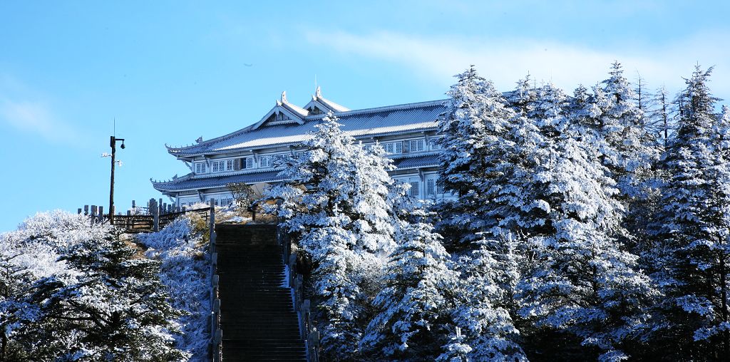 峨眉山雪景 摄影 无依无靠