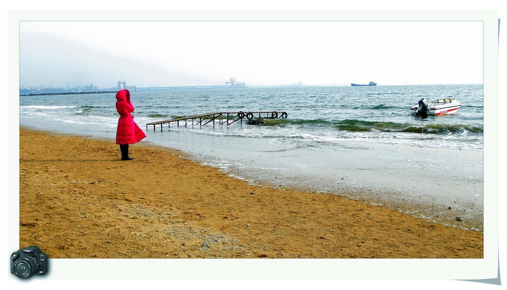 冬日看海 摄影 雨后彩虹1127