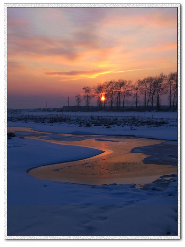 冰雪映夕阳(1) 摄影 名晏