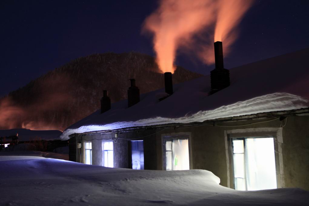 雪嚮夜色 摄影 淡墨居士