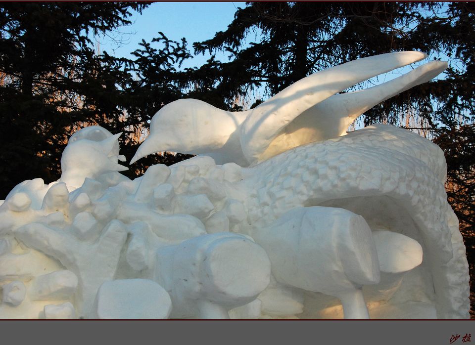 雪雕（2）爱 摄影 沙拉