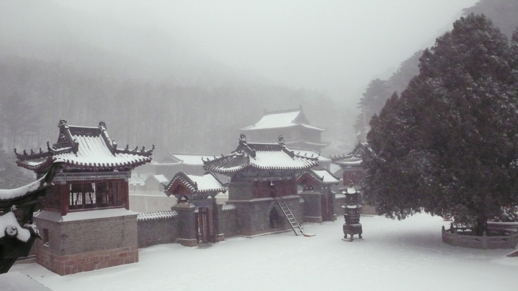 古刹飞雪 摄影 中观