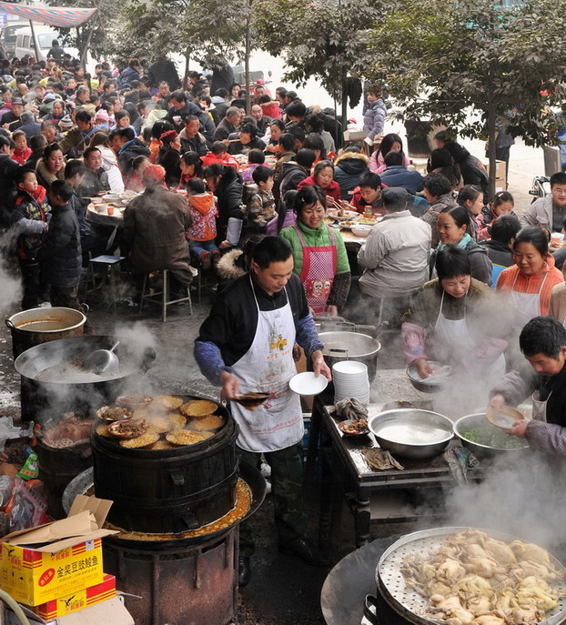 什邡蓥华镇的年饭 摄影 益民