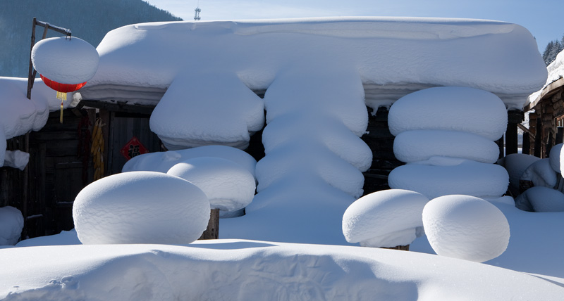 雪乡人家 摄影 潢水渔翁