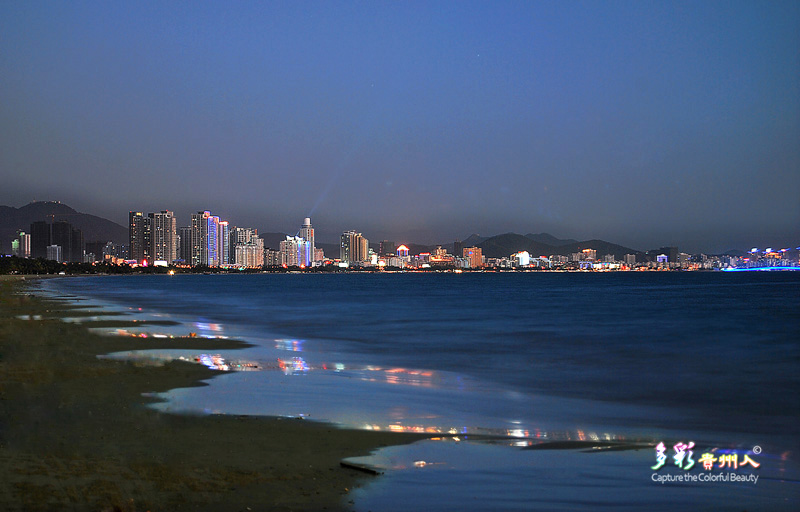 三亚湾(夜景) 摄影 多彩贵州人