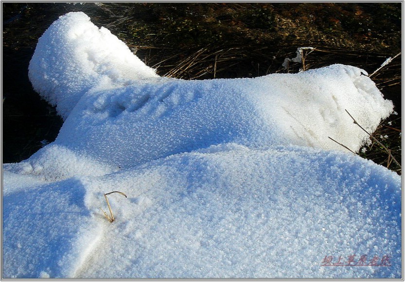 溪流漂雪 摄影 草原老张