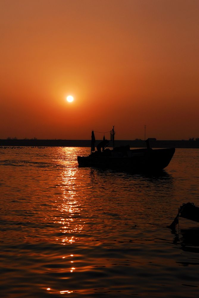 夕阳海色 摄影 丽江老鬼