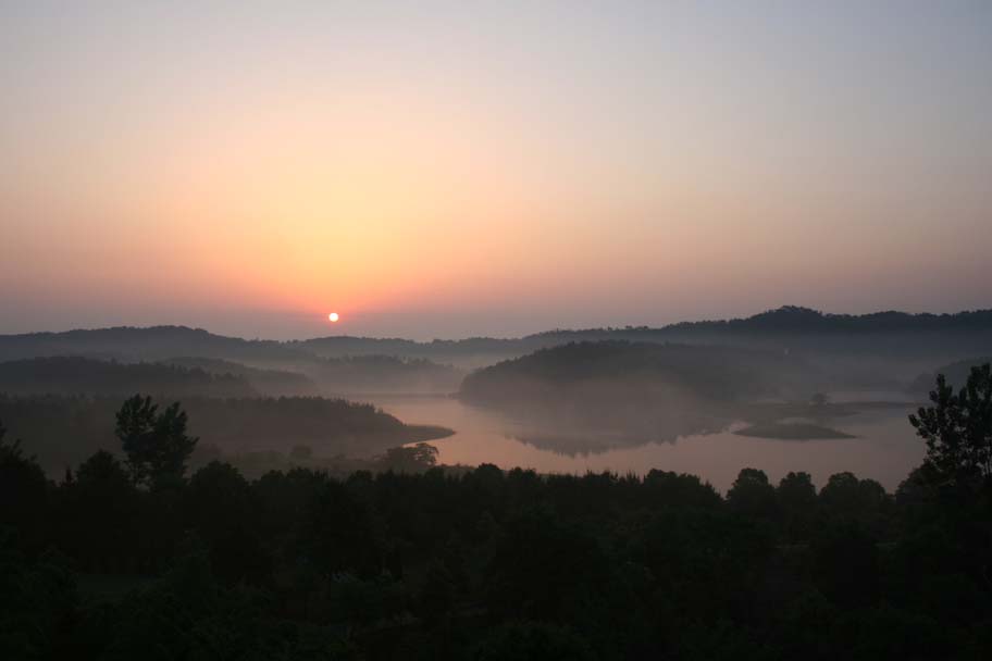 木兰山夕阳 摄影 南极冰川