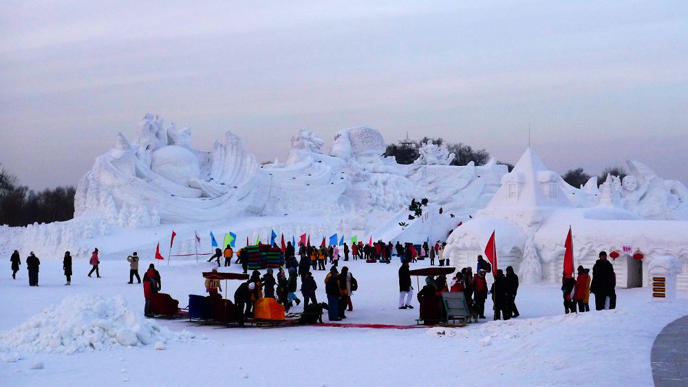 太阳岛上的雪雕 摄影 灿烂的黎明