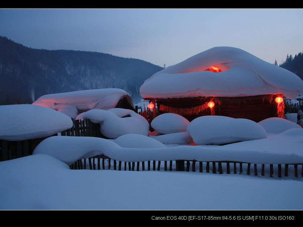 雪乡夜色 摄影 六六七