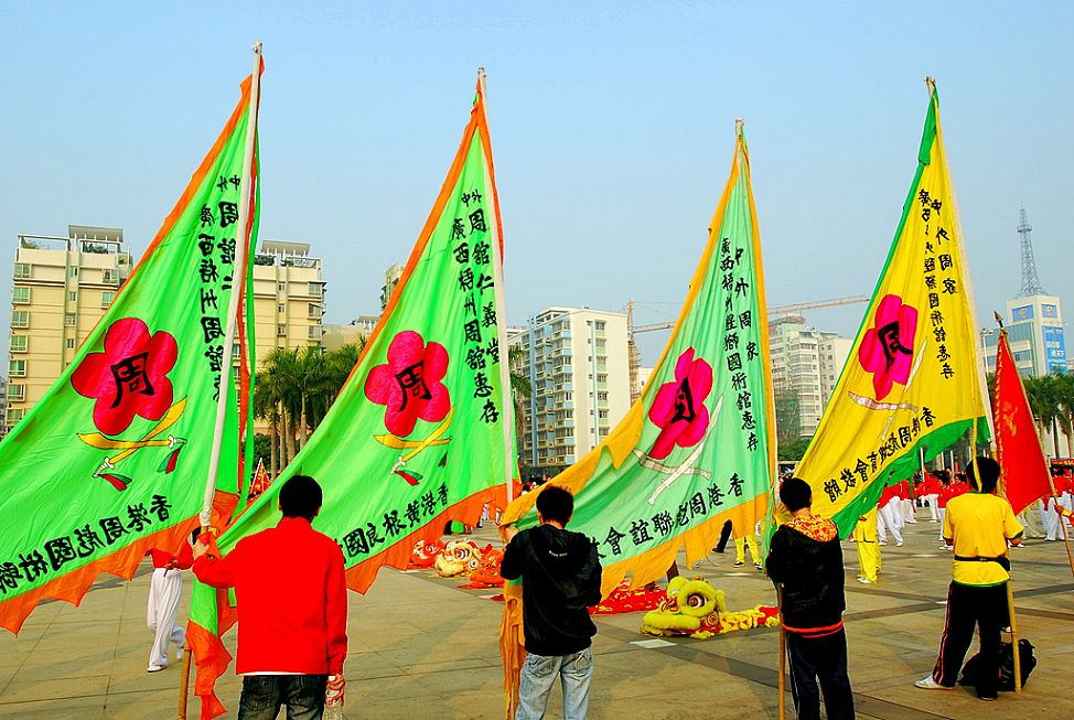 百狮闹元宵拍摄花絮（4） 摄影 白石道人