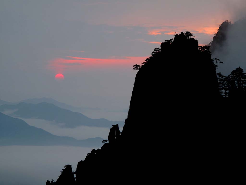 夜暮黄山 摄影 泽雅人家