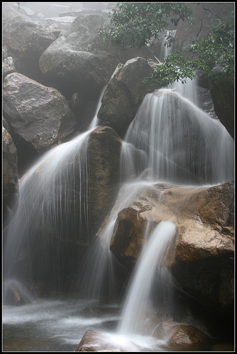 雾中观瀑 摄影 lake