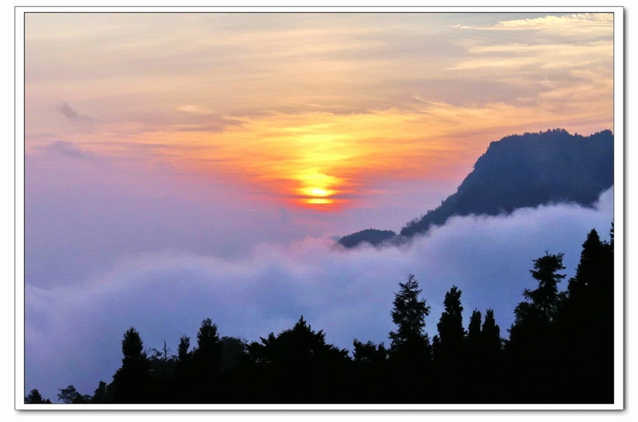 朝晖夕照---阿里山夕照 摄影 菩提子