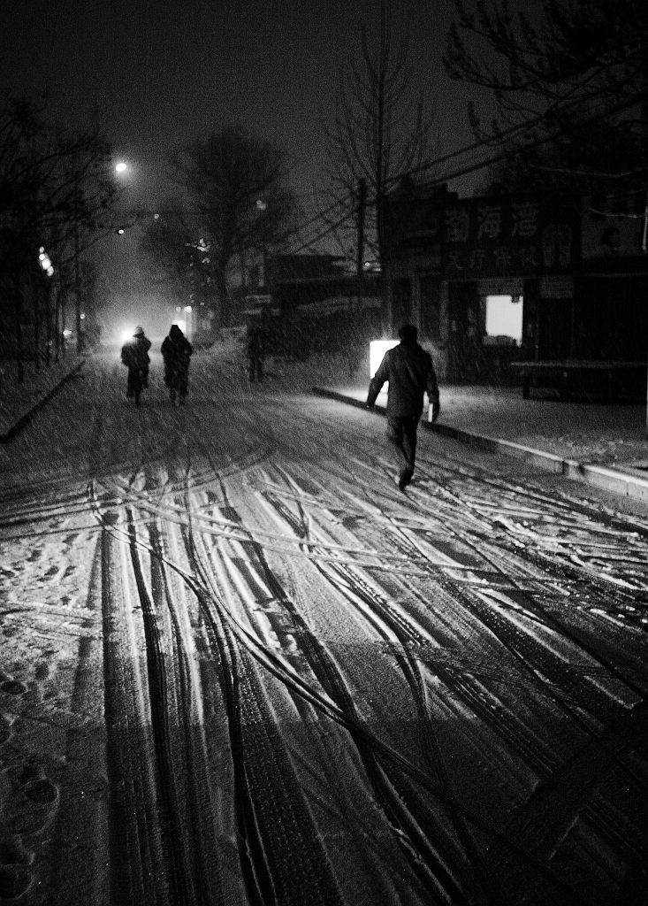 风雪夜归人 摄影 传输