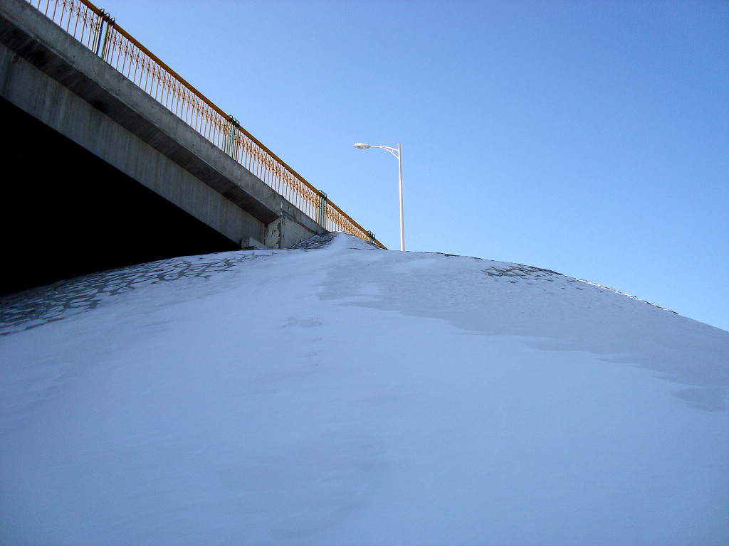 桥头雪景 摄影 心灵翱翔