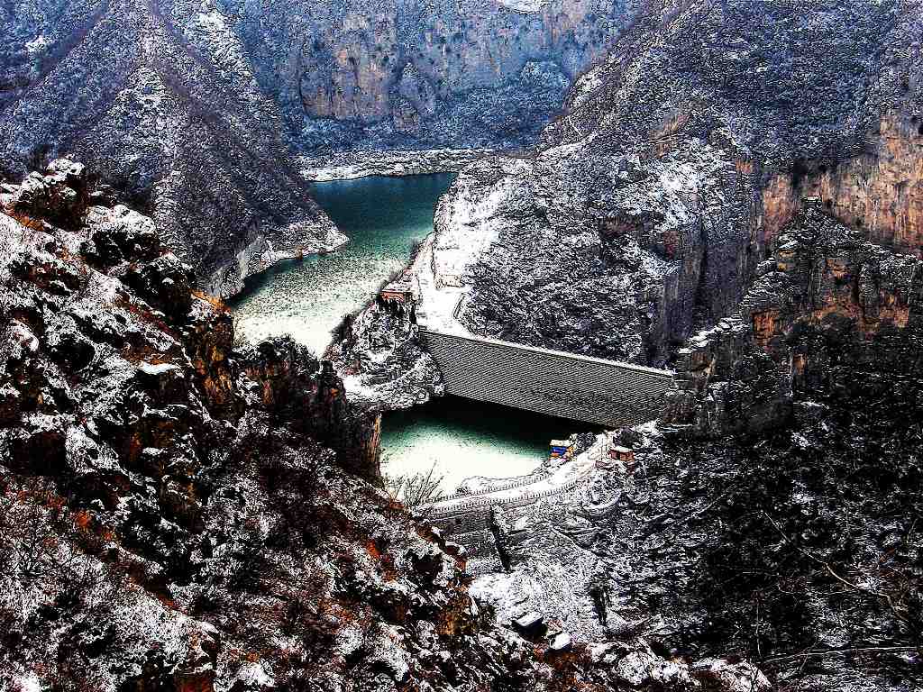 风雪后寺河 摄影 风流云