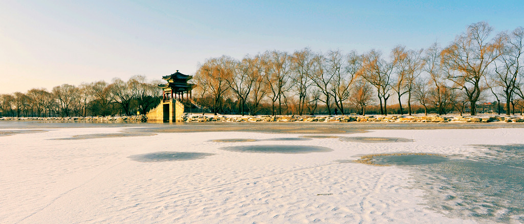 西堤残雪 摄影 鹰眼穿空