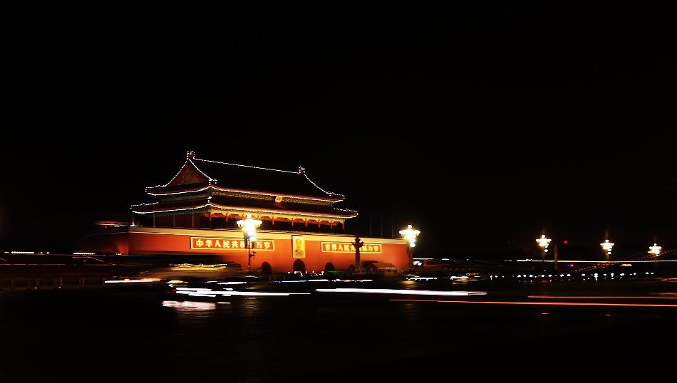 天安门夜景 摄影 玲珑碧空