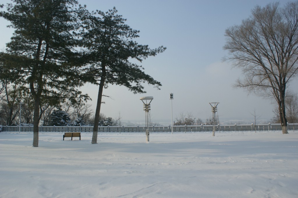 雪景 摄影 照红天