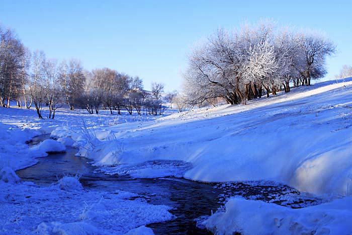 冬日小河头 摄影 岷山雪