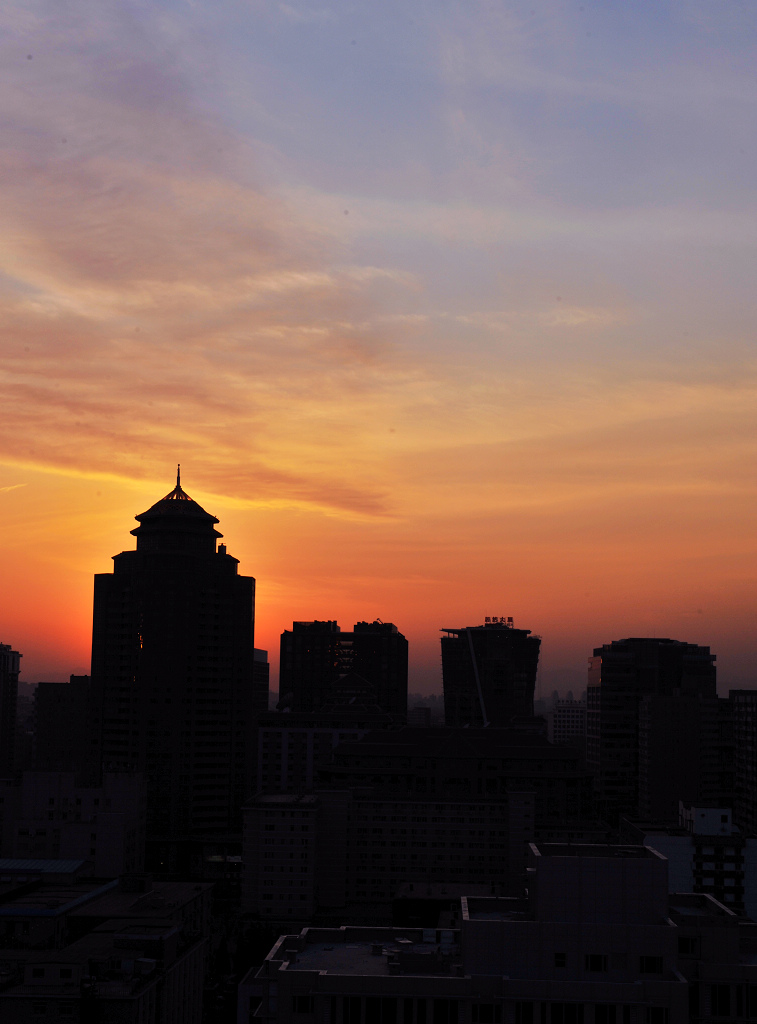 晚霞似火 摄影 鹰眼穿空