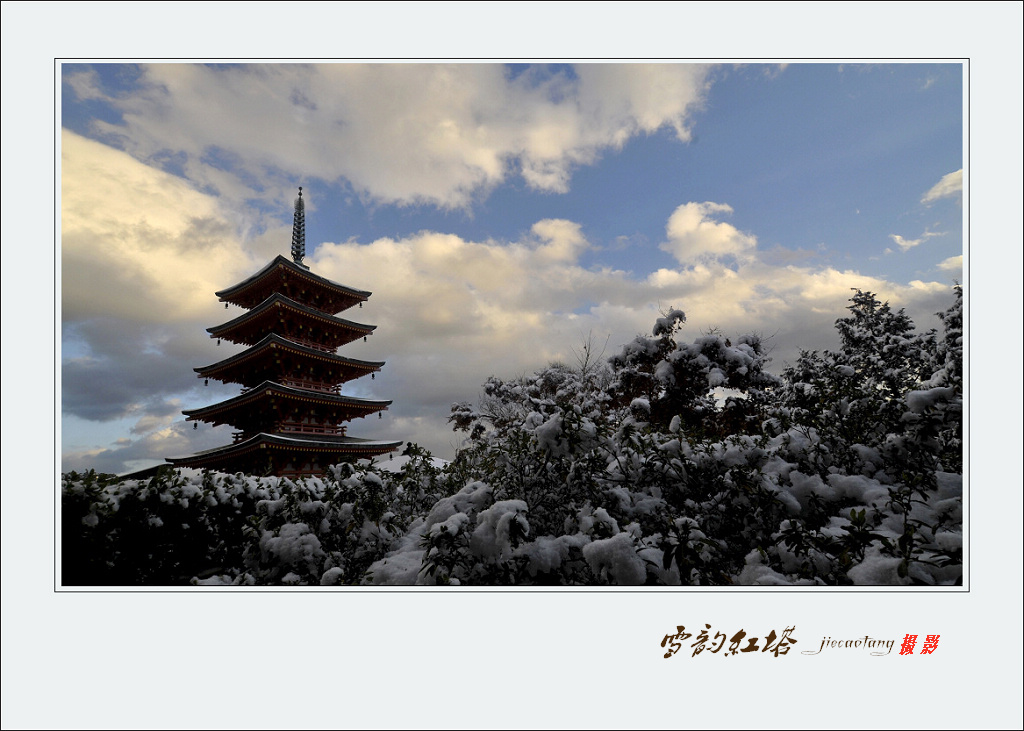 雪韵红塔 摄影 结草堂