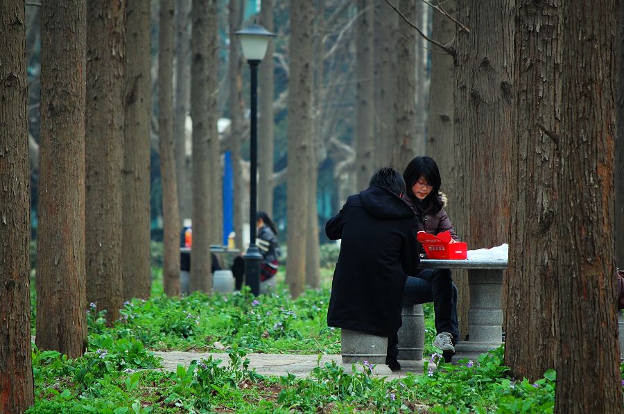 校园情侣 摄影 地瓜飘香