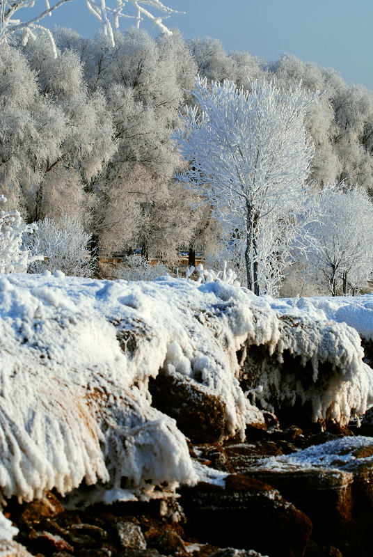 雾凇，冰雪，小品 摄影 不算晚