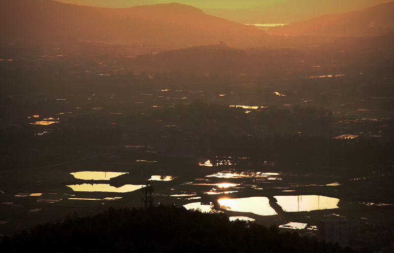 夕影田园 摄影 石韵如波