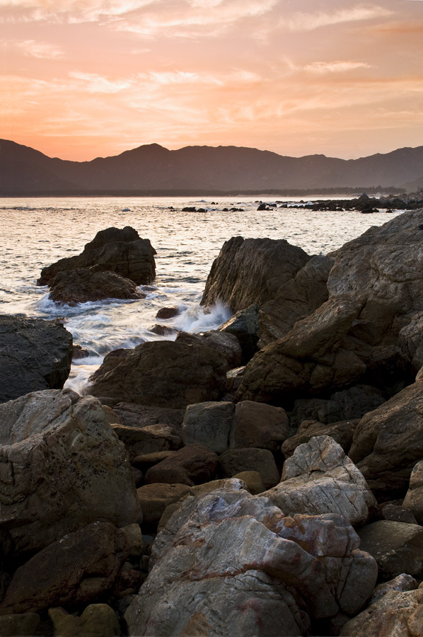 我到海边送夕阳 摄影 小藏驹